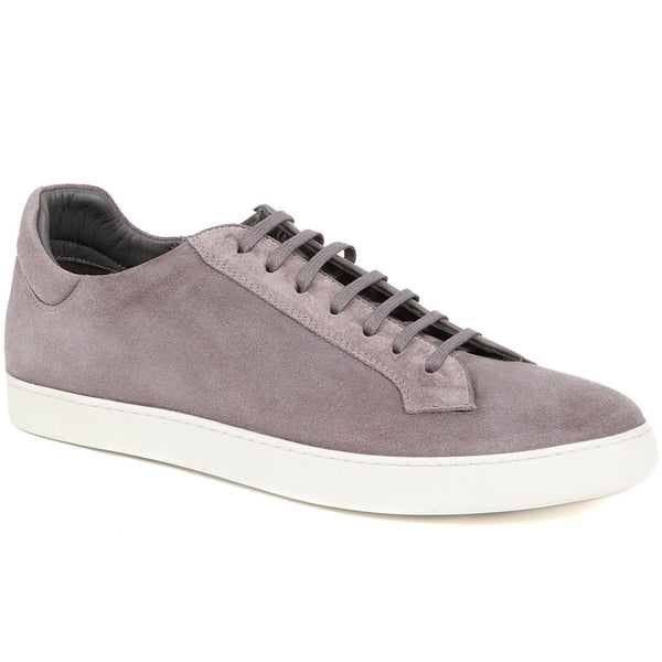jones bootmaker Outlet Simon Suede Trainers - Grey Suede