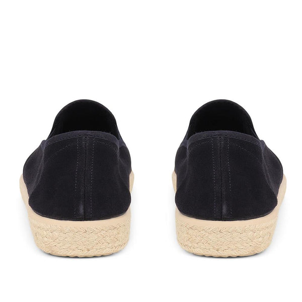 Jones Bootmaker Outlet Slip-On Espadrilles - Navy Suede