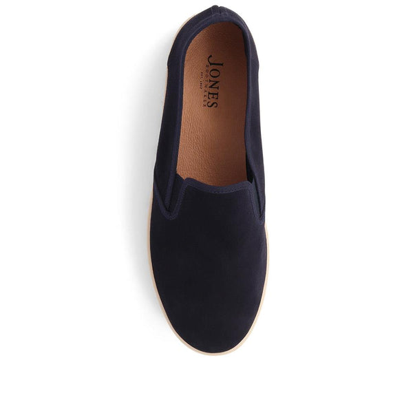 Jones Bootmaker Outlet Slip-On Espadrilles - Navy Suede