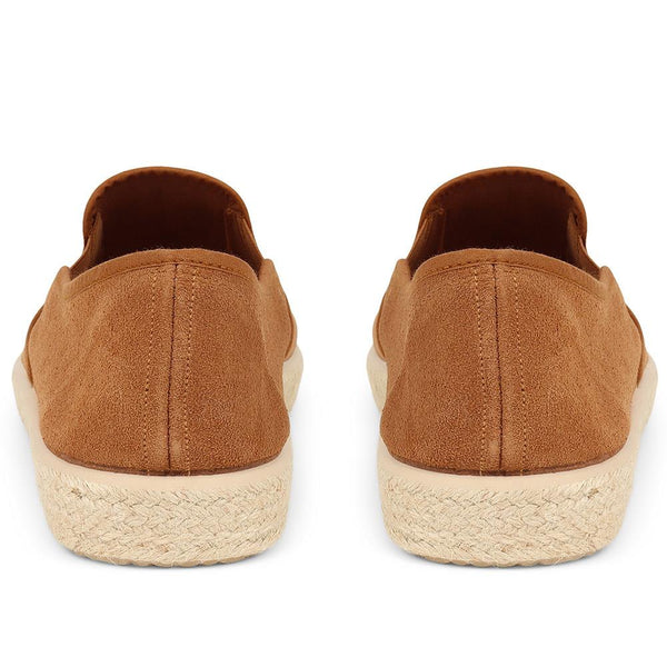 Jones Bootmaker Outlet Slip-On Espadrilles - Tan Suede
