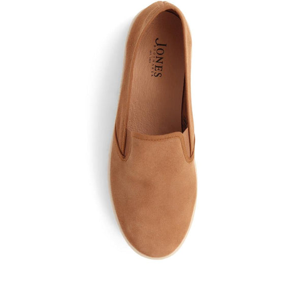Jones Bootmaker Outlet Slip-On Espadrilles - Tan Suede