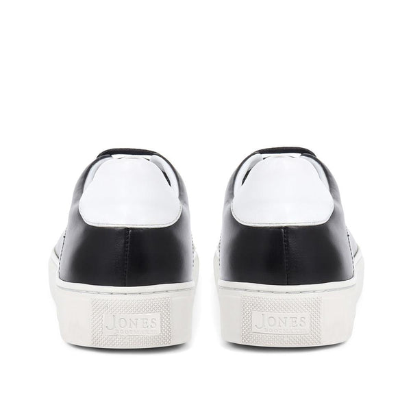 Jones Bootmaker Outlet Snapdragon Pebble Leather Trainers - Black