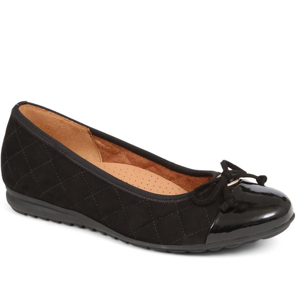 Jones Bootmaker Outlet Snowdrop Slip-on Ballet Pump - Black