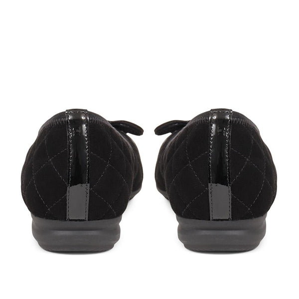 Jones Bootmaker Outlet Snowdrop Slip-on Ballet Pump - Black