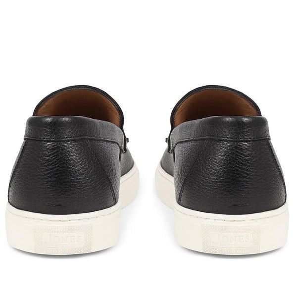 Jones Bootmaker Outlet Southampton Leather Trainers - Black