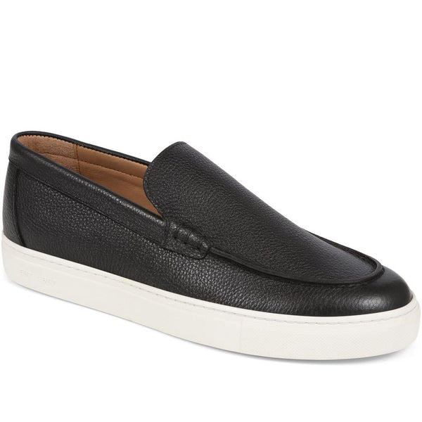 jones bootmaker Outlet Southampton Leather Trainers - Black