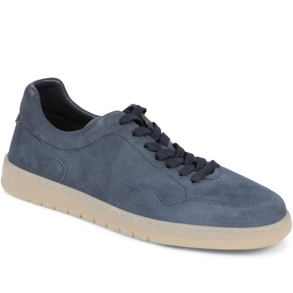 jones bootmaker Outlet Stan Lace-Up Trainers - Denim Blue