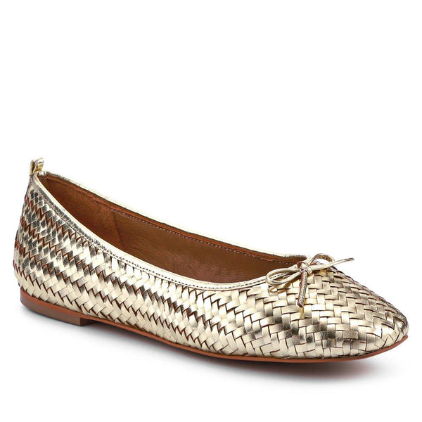 jones bootmaker Outlet Stephanie Leather Pumps - Gold