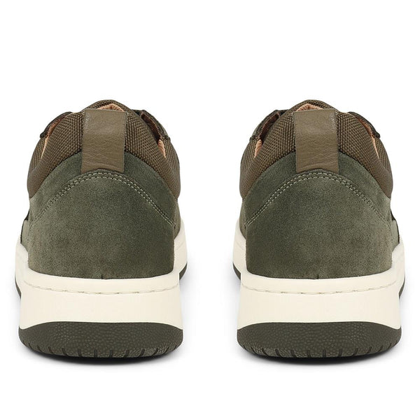 Jones Bootmaker Outlet Stortford Lace-Up Trainers - Khaki
