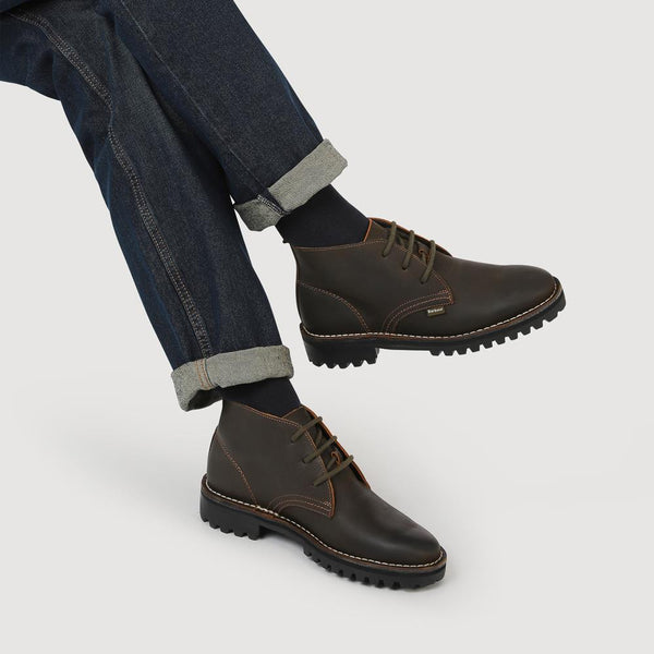 Jones Bootmaker Outlet Suede Lace-Up Ankle Boots - Dark Brown