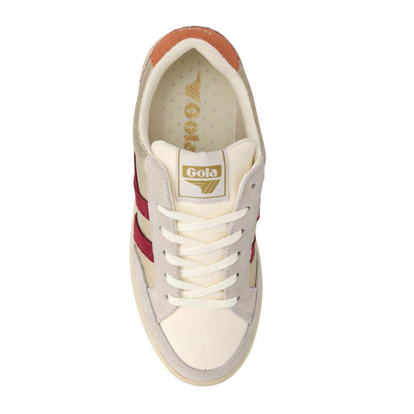 Jones Bootmaker Outlet Superslam Blaze Leather Trainers - Cerise