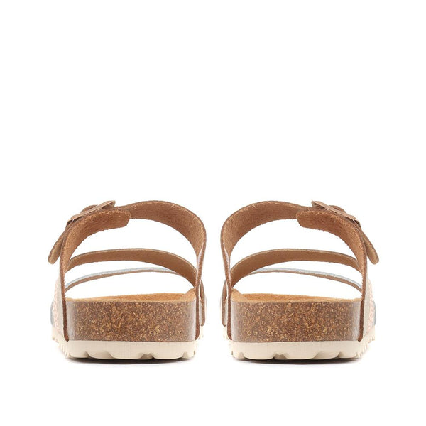 Jones Bootmaker Outlet Tabatha Leather Mule Sandals - Metallic