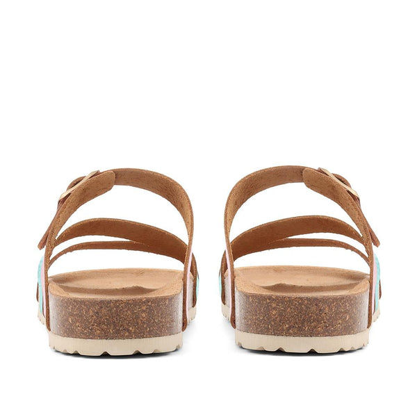 Jones Bootmaker Outlet Tabatha Leather Mule Sandals - Multi