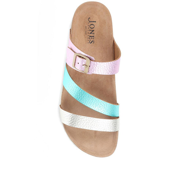 Jones Bootmaker Outlet Tabatha Leather Mule Sandals - Multi