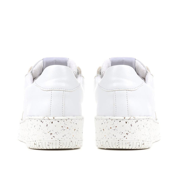 Jones Bootmaker Outlet Tabbee Apple Leather Trainers - White