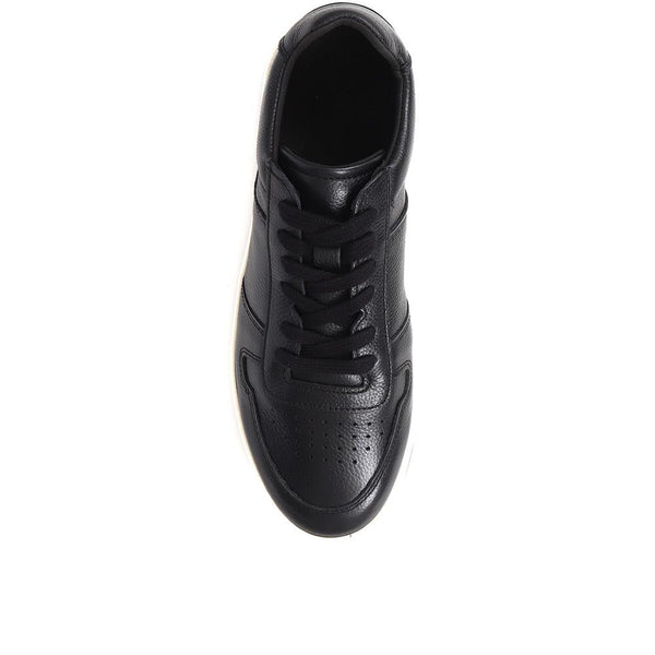 Jones Bootmaker Outlet Taipei Casual Leather Trainers - Black
