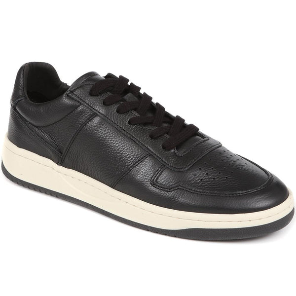 jones bootmaker Outlet Taipei Casual Leather Trainers - Black