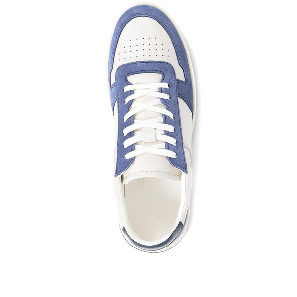 Jones Bootmaker Outlet Taipei Casual Leather Trainers - Denim