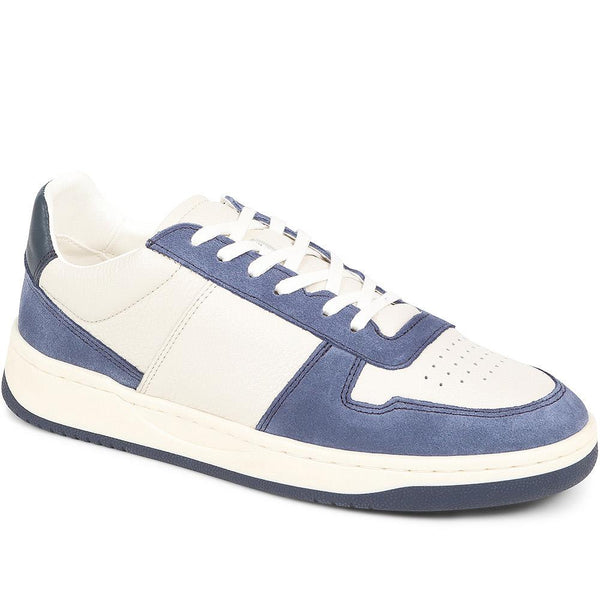 jones bootmaker Outlet Taipei Casual Leather Trainers - Denim