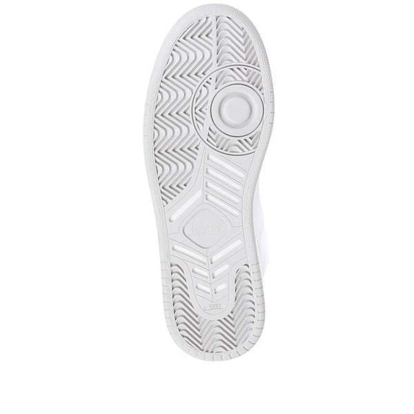 Jones Bootmaker Outlet Taipei Casual Leather Trainers - Light Grey