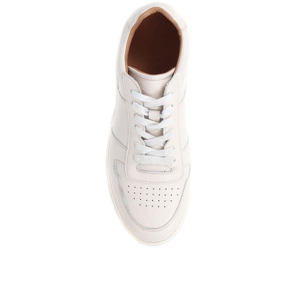 Jones Bootmaker Outlet Taipei Casual Leather Trainers - Off White