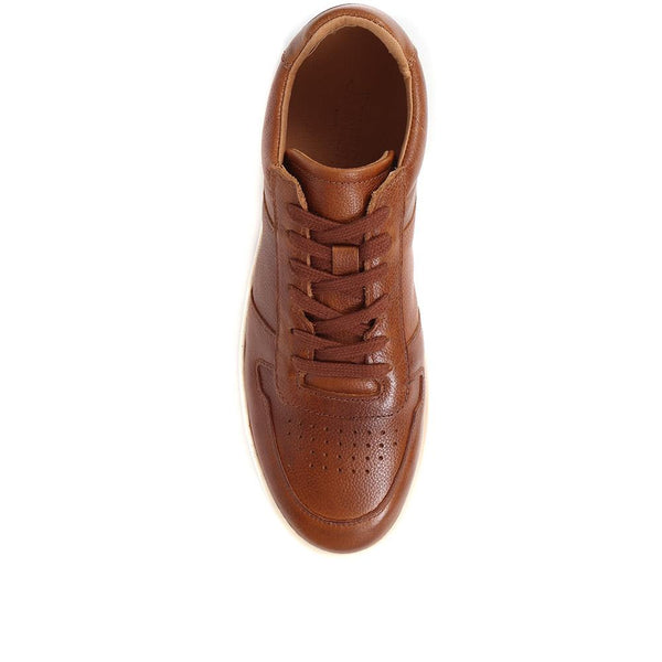 Jones Bootmaker Outlet Taipei Casual Leather Trainers - Tan