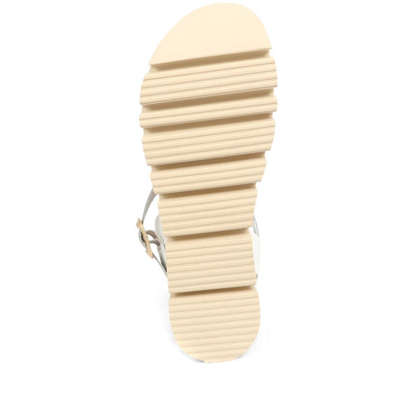 Jones Bootmaker Outlet Taneka Chunky Strappy Sandals - White