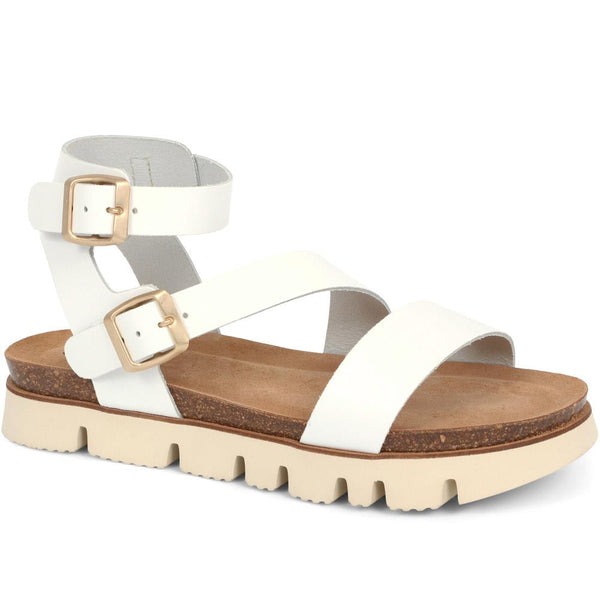 jones bootmaker Outlet Taneka Chunky Strappy Sandals - White