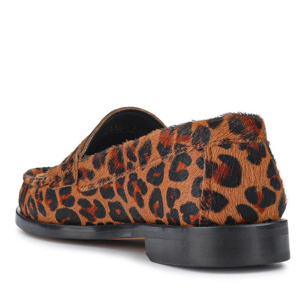 Jones Bootmaker Outlet Tanelle All-Leather Moccasins - Leopard