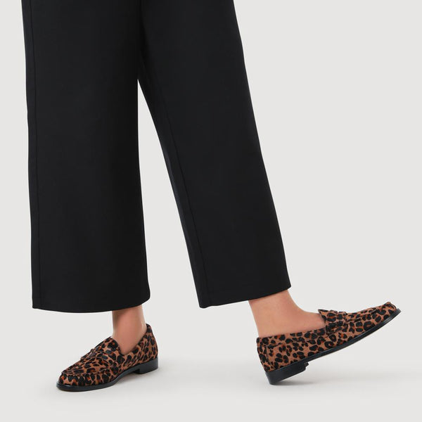 Jones Bootmaker Outlet Tanelle All-Leather Moccasins - Leopard