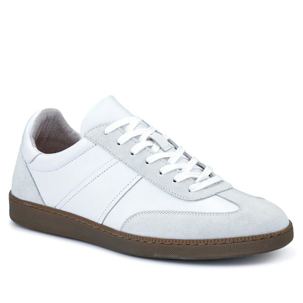 jones bootmaker Outlet Tantino Leather Trainers - White