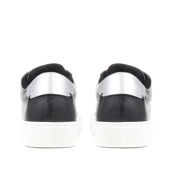 Jones Bootmaker Outlet Tillie Apple Leather Trainers - Black