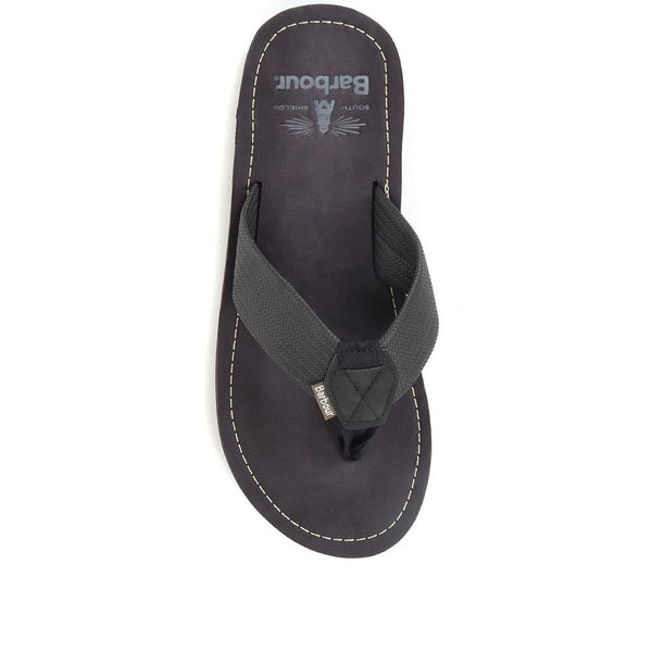 Jones Bootmaker Outlet Toeman Toe Post Sandals - Black