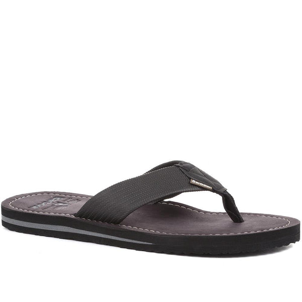 jones bootmaker Outlet Toeman Toe Post Sandals - Black