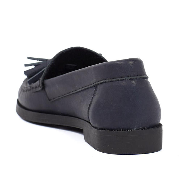 Jones Bootmaker Outlet Trish Leather Casual Moccasins - Black