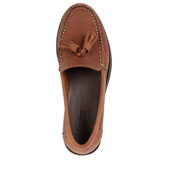 Jones Bootmaker Outlet Trish Leather Casual Moccasins - Tan