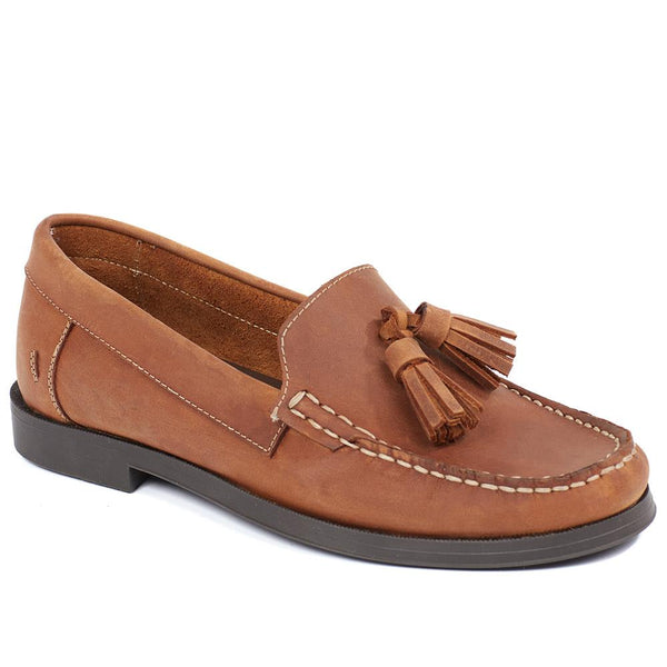 jones bootmaker Outlet Trish Leather Casual Moccasins - Tan