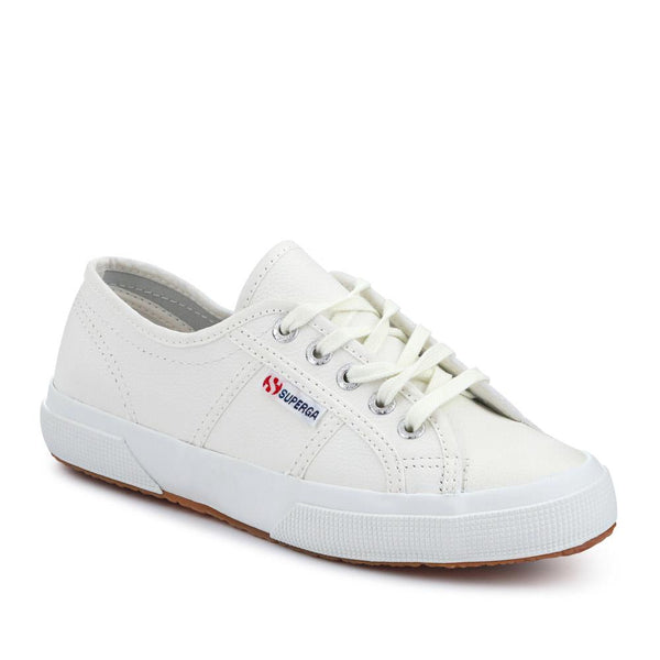 jones bootmaker Outlet Tumbled Casual Leather Trainers - White