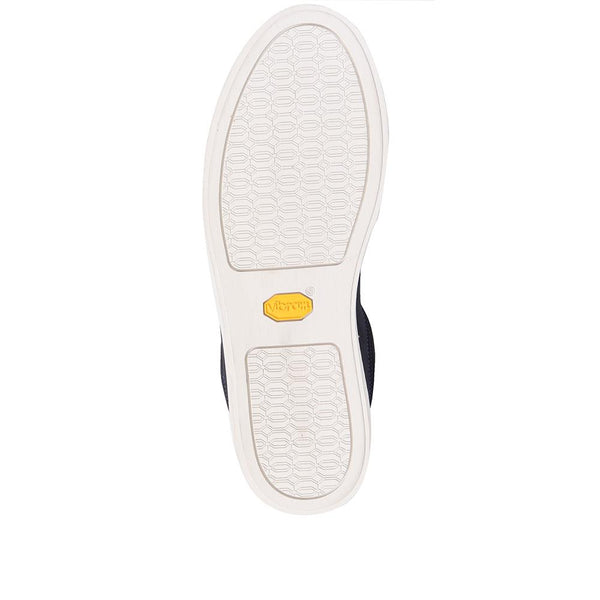 Jones Bootmaker Outlet Tyne Vibram Leather Trainers - Navy Suede