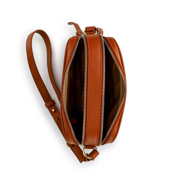 Jones Bootmaker Outlet Valeria Leather Cross-Body Bag - Tan