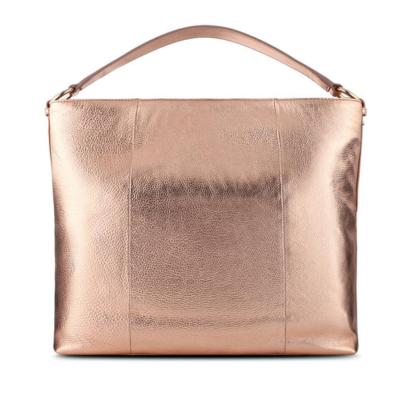 jones bootmaker Outlet Violetta Leather Shoulder Bag - Rose Gold
