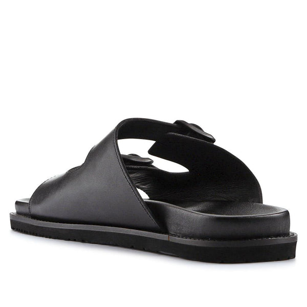 Jones Bootmaker Outlet Watton Leather Slip-On Mules - Black