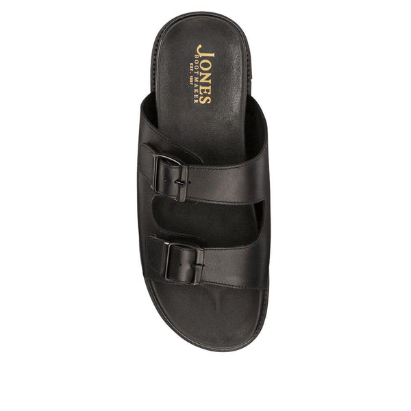 Jones Bootmaker Outlet Watton Leather Slip-On Mules - Black