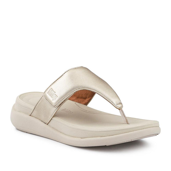 jones bootmaker Outlet Wedge-Heeled Toe-Post Sandals - Gold