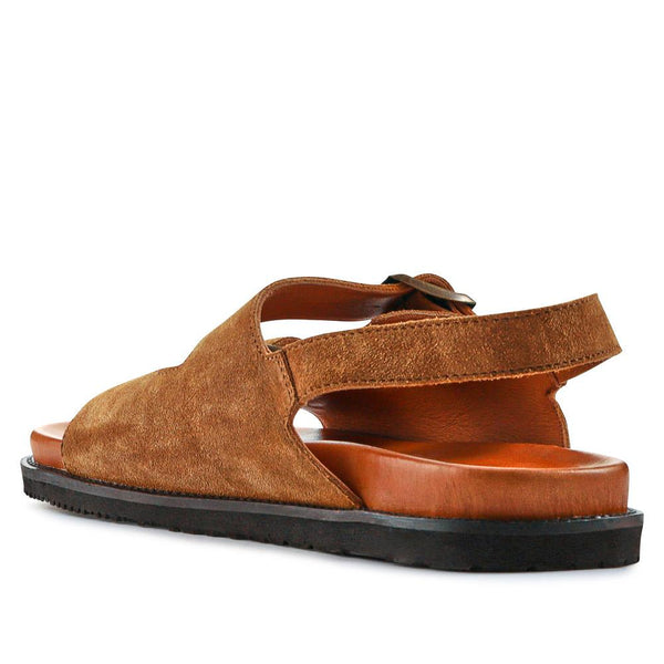 Jones Bootmaker Outlet Wendover Casual Leather Sandals - Tan Suede