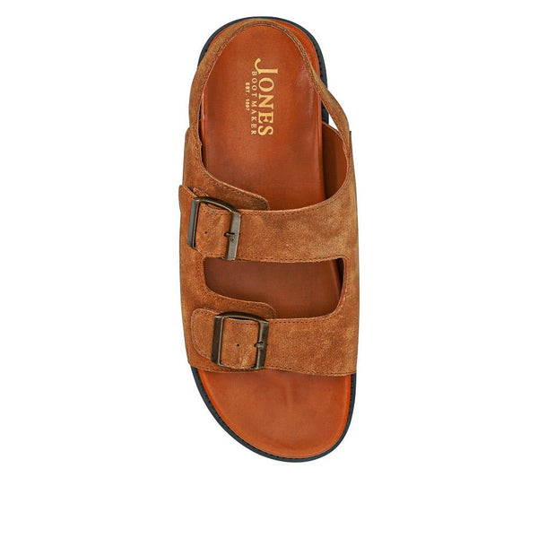 Jones Bootmaker Outlet Wendover Casual Leather Sandals - Tan Suede