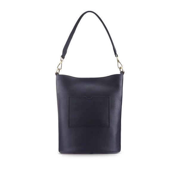 jones bootmaker Outlet Willowdale Leather Shoulder Bag - Navy