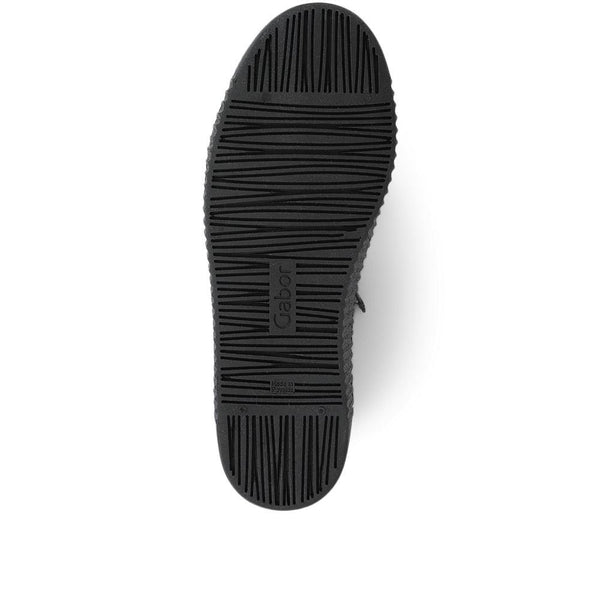 Jones Bootmaker Outlet Wisdom Dual Zip Flatform Trainers - Black Patent