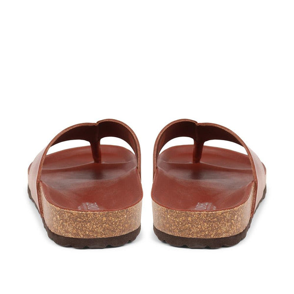 Jones Bootmaker Outlet Wood Lane Leather Toe Posts - Cognac