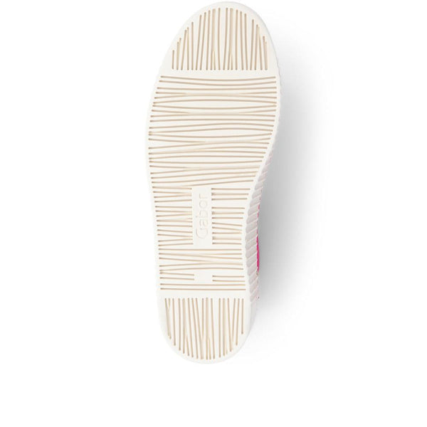 Jones Bootmaker Outlet Woodall Leather Trainers - Fuchsia